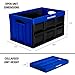 CleverMade CleverCrates 46 Liter Collapsible Storage Bin/Container: Solid Wall Utility Basket/Tote, Royal Blue