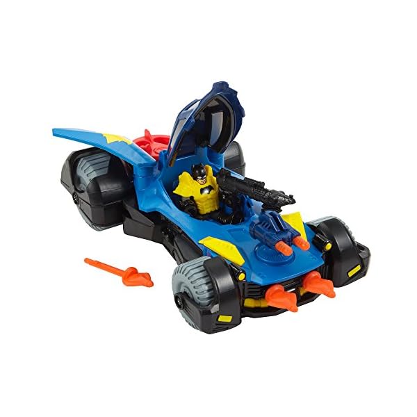 Imaginext-DHT64-Batmobile-Batman-Car-with-Dart-Launcher-Shields-and-Rotating-Cannons-with-Batman-Figure-Suitable-From-3-Year-Old Imaginext DHT64 Batmobile, Batman Car with Dart Launcher, Shields and Rotating Cannons with Batman Figure, Suitable From…