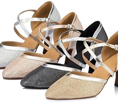 DaMonicv Women's Indoor Dance Shoes Modern for Ballroom Sandals Latin/Jazz/Tango more colors,Champagne,US5.5/EU36/UK3.5/CN35