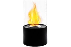 JHY DESIGN Tabletop Fire Bowl Pot 11.5''H Portable Tabletop Fireplace Ventless Fireplace