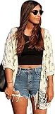 Cami-sunny Women Printed Tassels Casual Blouse Top Kimono Cardigan Coat (Large, elephant printed)