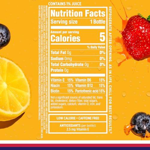 SPARKLING ICE, BERRY LEMONADE SPARKLING WATER, ZERO SUGAR FLAVORED WATER, WITH VITAMINS AND ANTIOXIDANTS, LOW CALORIE BEVERAGE, 17 FL OZ BOTTLES (PACK OF 12)