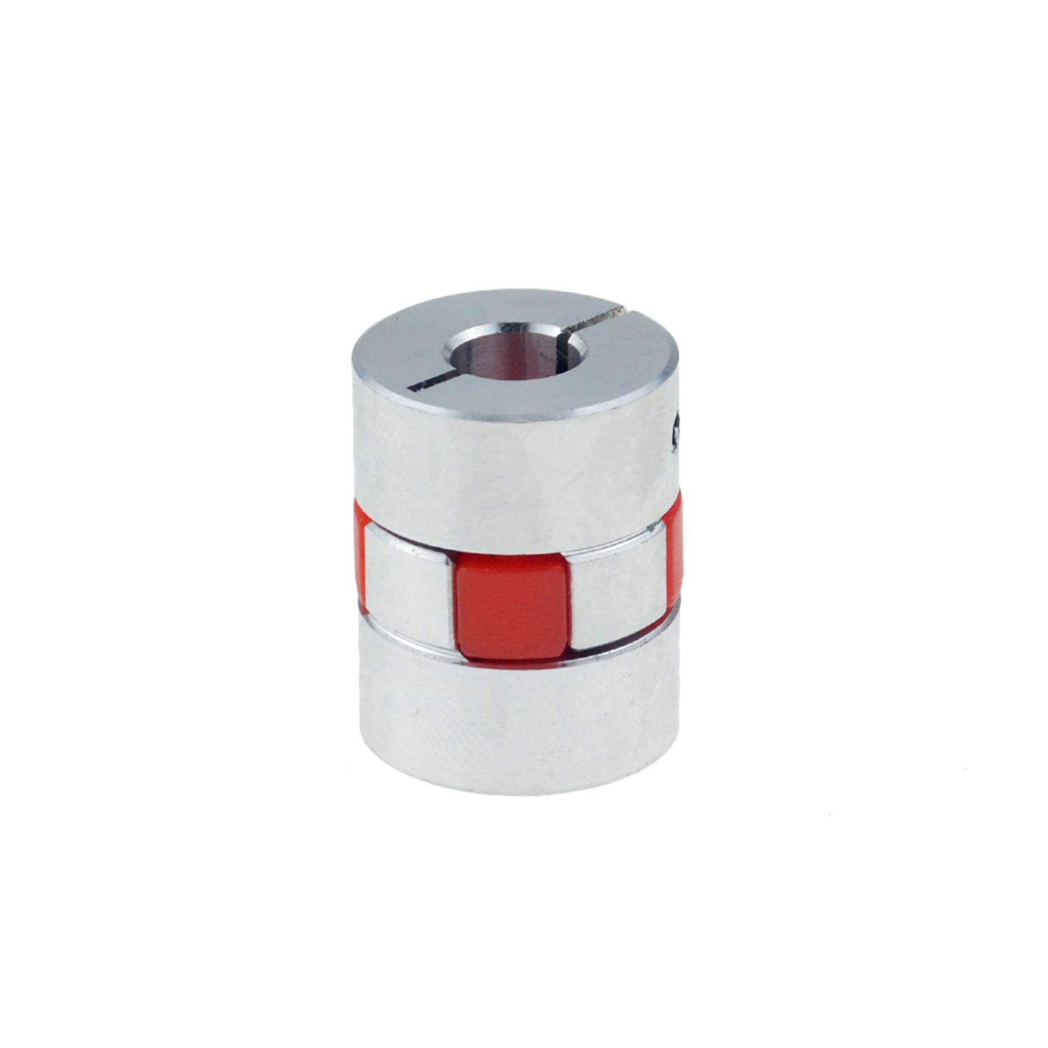 D20-L25 bore size 4-10 mm 4 5 6 6.35 8 9 10 mm flexible shaft coupling CNC stepper motors 3D pressure surface oxidation treatment aluminium flexible shaft coupling motor connector (6.35 mm).