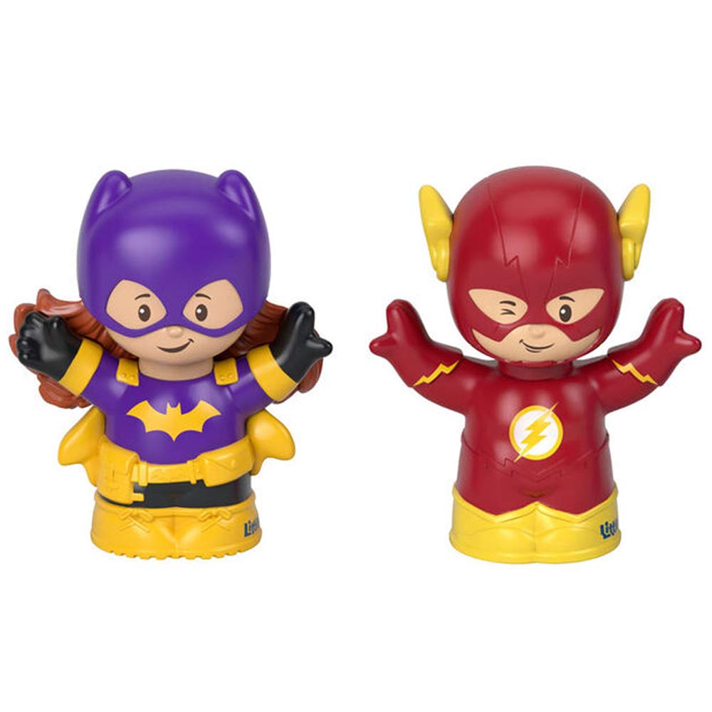 Fisher-Price Little People DC Superfriends Batgirl and The Flash - Super Hero Figure Set