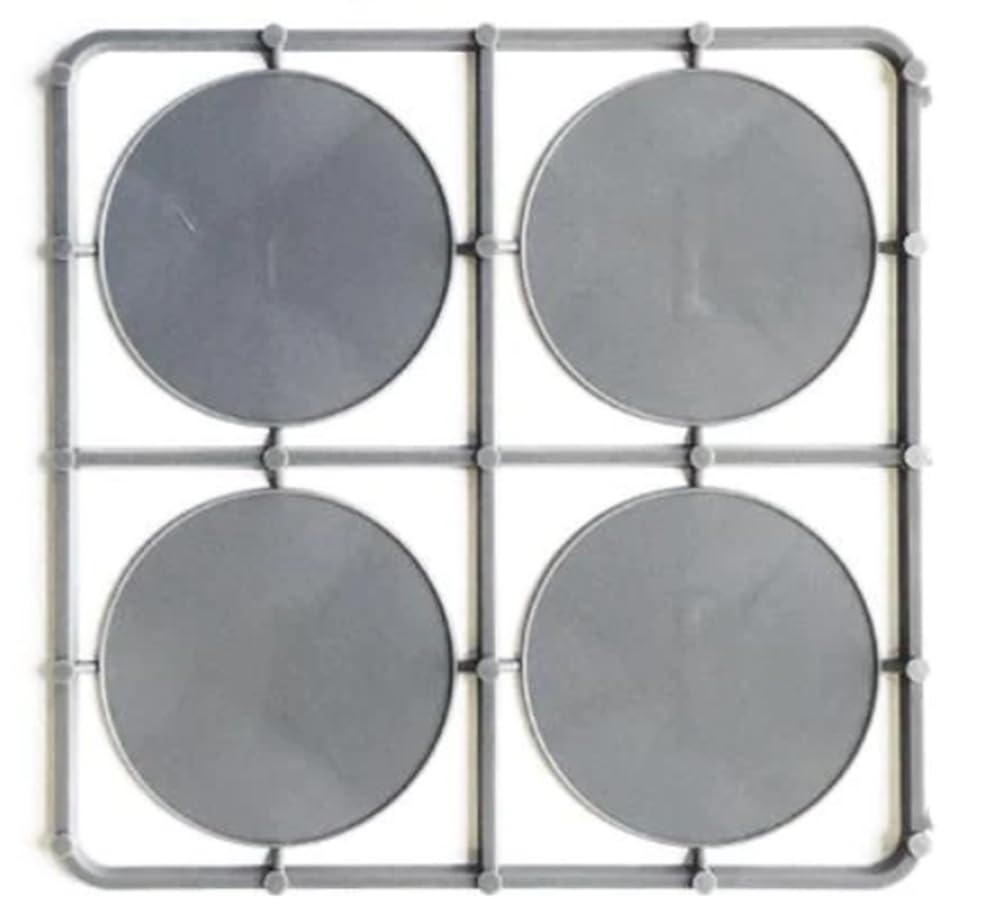 Warlord Games 16pcs 60mm Round Plastic lipped bases for Tabletop Miniatures