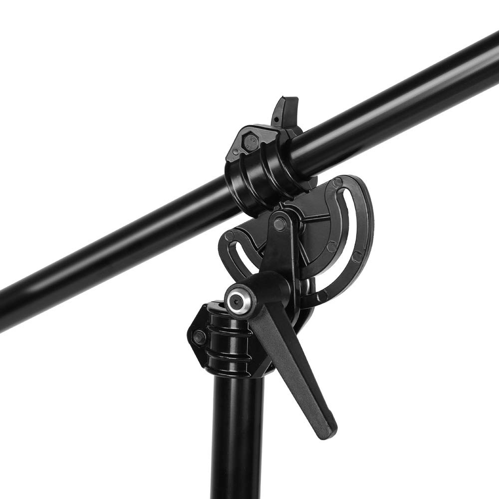 CONXTRUE Max 13.2ft/400cm Two Way Adjustable Photo Studio Light Stand with 6.2ft/190cm Boom Arm and Sandbag, Aluminum Alloy Rotable Tripod for Studio Outdoor Photography Portrait Video