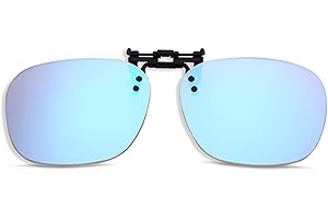KECHIO Color Blind Glasses Clip-on, Impact Resistant Colorblind Glasses for Red Green Colorblindness Indoor Outdoor