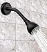 High Pressure Shower Head - 3 Inch Anti-clog Anti-leak Showerhead - Adjustable Metal Swivel Ball Joint with Filter - Ultimate Shower Experience Even at Low Water Flow and Pressure (Oil-Rubbed Bronze)