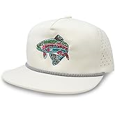 Gritty Bull Trout Hat for Men - Dri-Fit Snapback Fishing Cap with Embroidered Rainbow Trout - Performance Laser Back Hat