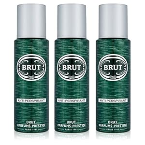 3x Brut Original Deodorant Mens ANTI-PERSPIRANT Spray 200ml by Faberge