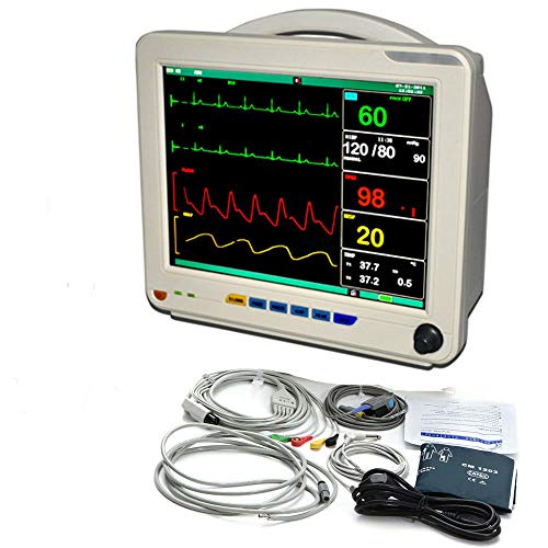 funwill 12.1 Inch Color Portable Vitals Machine Patient Monitor with 6 Standard Parameter, with Lithium Battery (US Shipping)