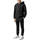 Haloumoning Boys Athletic Sweatsuit Kids Fashion Hoodies and Sweatpants Clothing Sets with Pockets 5-14Y