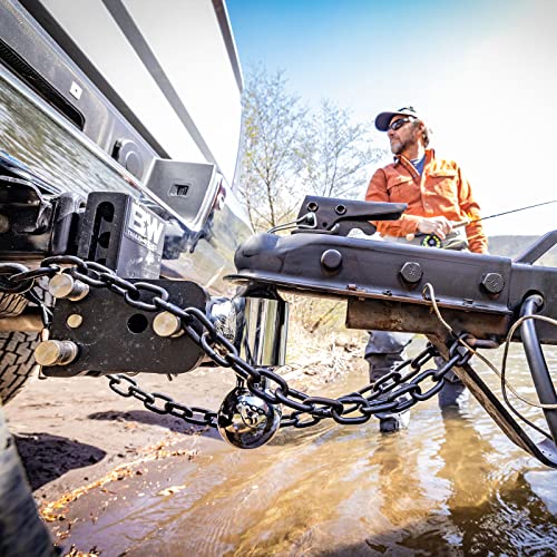 B&W Trailer Hitches Tow & Stow Adjustable Trailer Hitch Ball Mount Fits 2" Receiver, TriBall