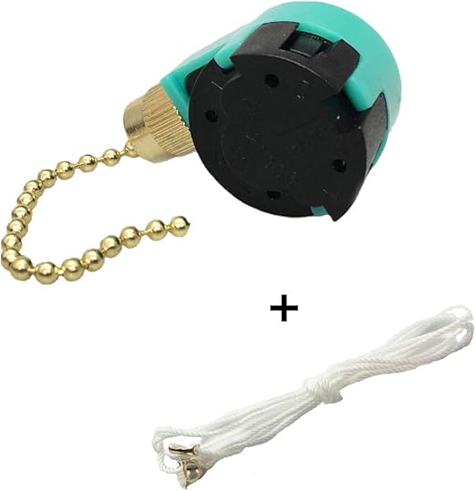 Amazon.com: Ventilador de techo interruptor, interruptor de cadena de