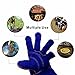 KIM YUAN Extreme Heat/Fire Resistant Gloves Leather with Kevlar Stitching, Mitts Perfect for Welding/Oven/Grill/BBQ/Mig/Fireplace/Stove/Pot Holder/Tig Welder/Animal Handling, (14in-blue)