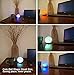 ESOW USB Himalayan Salt Lamp with Wooden Base Round Multi Color Changing LED Light About 2.3 Inches 1.4 lbs Mini Air Purifier for Office Home Hotel Yoga, Meditation, Relieves Anxiety and Relaxing