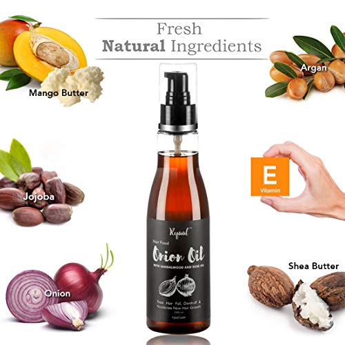 image for Ryaal Hair Food Onion Hair Oil - Nourishing Hair Fall Treatment with 1