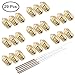 AFUNTA 24pcs MK8 Brass Extruder Nozzle Print Head & 5pcs Cleaning Needles for 1.75mm Makerbot Creality CR-10 ANET A8 CR-10 M6 3D Printer,7 Different Sizes 0.2mm,0.3mm,0.4mm,0.5mm,0.6mm,0.8mm,1.0mm