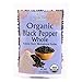 Organic Whole Black Peppercorns Tellicherry 7 Ounce Bag | Non-GMO, Steam Sterilized, Whole Black Pepper For Grinder Refill