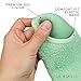 LE EMILIE Moisturizing Gel Heel Socks | Perfect for Healing Dry Cracked Heels and Feet | Infused with Aromatherapy Blend of Lavender and Jojoba Oil | 1 Pair, Green