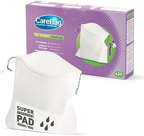 Carebag Vomit Bag with Super Absorbent Pad, 20 Count by Cleanis
