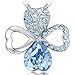NEEMODA Crystal Necklace for Women Heart Clover Pendant Birthday Anniversary Valentines for Her Girls Fashion Jewelry