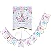 WERNNSAI Unicorn IT'S A GIRL Bunting Banner - Baby Shower Decorations for Girls Unicorn Party Supplies