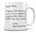 Tstars Mom Mug Gifts From Daughter Son Mothers Day Funny Coffee Mugs for Moms 15 Oz. White