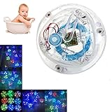 Ecoolbuy Colorful Bathroom LED Light Toys Kids Funny Bathing Toys Waterproof in Tub