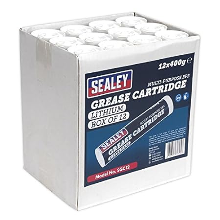 SEALEY sgc12 Fettkartusche, 400 g, 12 Stück