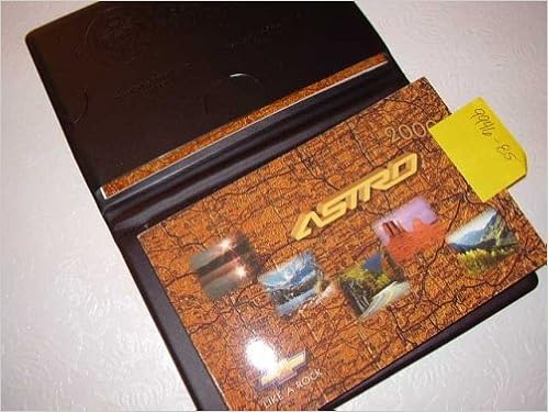 2000 Chevrolet Astro Van Owners Manual Chevrolet Amazon Com Books