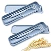2-Pack-Portable-Travel-Cutlery-Set-Reusable-Flatware-Set-Wheat-Straw-Dinnerware-Set-Tableware-Set-for-Workplace-School-Picnic-Camping-Blue 2 Pack Portable Travel Cutlery Set, Reusable Flatware Set, Wheat Straw Dinnerware Set, Tableware Set for Workplace School Picnic Camping (Blue)