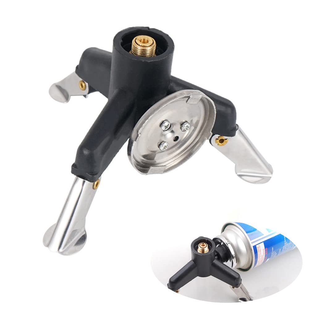 Seully Outdoor Triangle Burner Converter,Lightweight Portable Tank Stove Gas Converter,Camping Stove Connector Gas Bottle Adaptor,Gas Stove Accessories for Indoor Outdoor