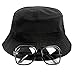 Gravity Threads 80s/90s Hip-Hop Costume Kit (Bucket Hat + Old School Squared Glasses) Black L/XL