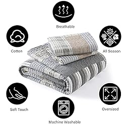PANGUSHAN Quilt Set Queen Size, 100% Cotton Quilt