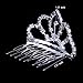 ROFIFY Women Girls Silver Crystal Rhinestone Headband Comb Hair Clip Princess Wedding Bridal Elegant Tiara Crown FJ16