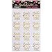 Happy Magnolia 119 pc Bachelorette Party Tattoos/Bride Tattoos (8 Sheets) Perforated Temporary Metallic Gold Tattoos Quick Bridal Shower Party Favor Decorations: Bride, Bridesmaid, Funny (119 count)