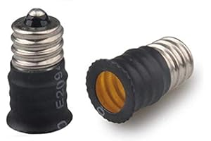 E-Simpo 10-Piece E12 to E12 Candelabra Lamp Socket Adapter Extender, America Standard LED Chandelier Socket Adapter