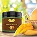 (16 oz) Raw Mango Butter with RECIPE EBOOK - Perfect for All Your DIY Home Recipes like Soap Making, Lotion, Shampoo, Lip Balm and Hand Cream - Bulk Organic Unrefined Mango Butter is Great for Scars
