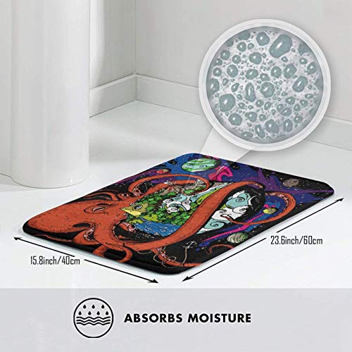 FONSMAY Indoor Area Rugs, Octopus Art Soft Cozy Washable Carpet for Home Living Room Home Decor for 15.7 X 23.5 inches