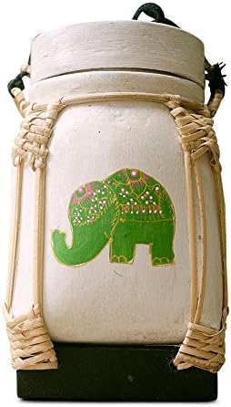 Food Storage Container for Rice ! Thai Handcrafted, Bamboo, 2lb