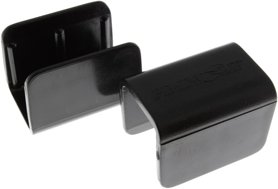 Terricraft's Original Bimini Boat Clip - Clips for Boat Rails or T-Tops - Holds Towels or Clothes for Drying, Privacy and Convenience - Bimini Top Accessories (Square 5 Pack, Black, 1")