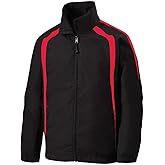 SPORT-TEK Youth Colorblock Raglan Jacket | Lightweight Jacket for Boys & Girls, Kids' Zip Up for Spring