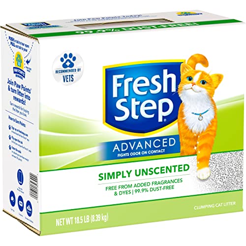 Fresh Step Advanced Simply Unscented Clumping Cat Litter,