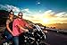 WYND Blocker Motorcycle & Biking Wind Resistant Sports Wrap Sunglasses (Black/Yellow Lens)