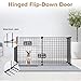 Rackaphile Small Dog Playpen Indoor, Small Animal Pet Playpen with Door DIY Metal Wire Portable Pet Fence Cage Kennel Crate for Cats, Puppy, Rabbit, Ferret, Guinea Pig, Bunny (8 Panels)
