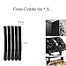 Lancher 19 Inch 1U Cable Management Horizontal Cable Rack Mount Manager with mounting Screws for Service Rack Cabinet 24 Slot Finger Duct with Cover