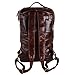 BAIGIO Men's Genuine Leather Backpack Hiking Rucksack Travel Luggage 15 Inch Laptop Bag (Brown)
