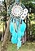 LOMOHOO Dream Catcher Blue Feather Flower Dream Catchers Decorations Kids Bedroom Sitting Room Home Boho Decor Wall Hanging Nursery Wedding Ornament