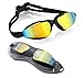 Vaincre Premium Swim Goggles For Men, Women & Teenagers - Adult Swimming Goggles - Anti-Leak, Anti-Fog & UV Protection Lens - Modern Unisex Design - Blue Or Black Color Available (Black)